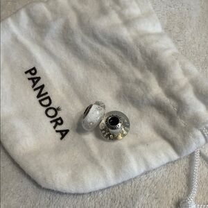 Pandora Silver and Gold Charm Duo